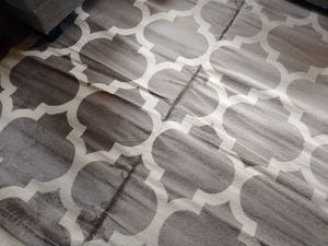 Designer Teppich Marokkanisches Muster Kurzflorteppich Modern Trend Grau Weiß Grösse 80x150 cm Kunden-Foto 5