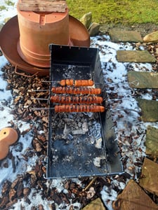 Grill-Mangal Reckless KL-12/3  für 12 Spießen 3mm Set Kunden-Foto 2