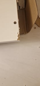 Armoire à tiroirs inférieure LAJLA – largeur 80 cm, blanc Photo du client 1