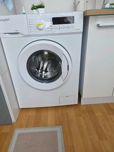 Exquisit Waschmaschine 8kg, Energieeffizienzklasse A, max. 1400 U/Min, Schnellprogramm, Startzeitvorwahl, ECO, 16 Waschprogramme, WA58014-340A weiss Kunden-Foto 2