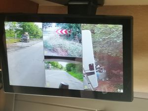 4 X AHD 1080P Caméra de recul Enregistreur Système de recul Avec 10 pouces DVR 4CH Split Monitor Pour Camion BUS Photo du client 4