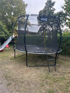 Aga SPORT EXCLUSIVE Trampolina 305 cm Czarna + siatka zabezpieczająca + drabinka Zdjęcie produktu od klienta nr 4