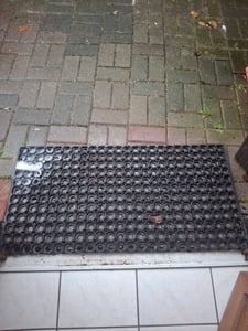 KOTARBAU® Rubberen opengewerkte deurmat vuilvangmat deurmat zwart duurzaam afmetingen 50 x 100 cm Klantenfoto 1