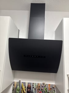LEVIVO A+++ Kopffreie Dunstabzugshaube 60cm Umluft & Abluft mit 740 m³/h Luftleistung, Abzugshaube mit 2 Aktivkohlefiltern, 1 Fettfilter, 3 Stufen Kunden-Foto 4