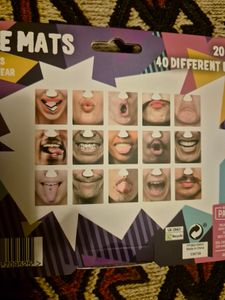 Untersetzer Party Face Mats 20-iger Set Kunden-Foto 1
