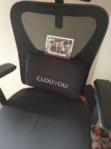 CLOUVOU SmartSeat Bürostuhl Ergonomisch Schreibtischstuhl Höhenverstellbar, 3D Flip-Up Armlehne, 3D Kopfstütze, bis 150kg Belastung [Nr.1 unter 200€] Kunden-Foto 4