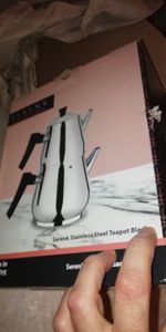 Set di teiere in acciaio inox Serenk Definition, teiera da 1 litro e casseruola da 2 litri, design a due piani, adatto all'induzione, superficie lucidata a specchio,  Türkiye Foto del cliente 1