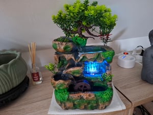 LED rockery fontanna wewnętrzna fontanna stołowa drzewa fontanna wodna dekoracja pulpitu Zdjęcie produktu od klienta nr 1