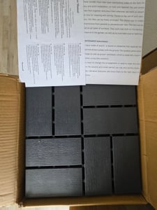 YZNAHRE Terrassenfliesen 55 Stück, 30x30 cm Balkon Bodenbelag Balkonfliesen mit Klicksystem Wetterfest in Holzoptik Klickfliesen Anthrazit Terassenboden Fliesen für Balkon & Terrasse, Typ A Kunden-Foto 1