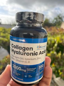 Vitastrong Kollagen Hyaluronsäure – 2000mg – 180 Tabletten – Coenzym Q10, Biotin, Vitamin C & D – Unterstützt Haut, Gelenke, Haare & Knochen Kunden-Foto 6
