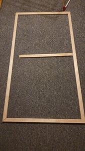 Kit de châssis entoilé à clés 40x40 cm – pour créer des toiles professionnelles soi-même Photo du client 1