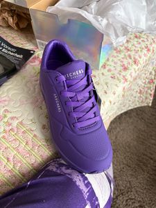 Skechers Uno - Night Shades 73667-BLU, Sneaker, donna, blu Foto del cliente 2