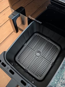 WELLENT XXL Heißluftfritteuse 11L Dual Zone, Airfryer 2600W mit 2 Körben, 10 Programme,LED Touch – 80-200°C – Spülmaschinenfest – Ohne PFAS Kunden-Foto 4