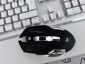 RGB Gaming Maus Kabellos Wireless Leise Mouse PC Laptop E-Sport LED USB-Dongel Kunden-Foto 3