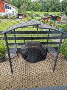 Pavilon na grilování Asado 2,4x1,5x2,34 m - šedý Fotografie od zákazníka č. 5