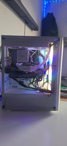 darkFlash DK151, Midi Tower, PC, Weiß, ATX, ITX, micro ATX, ABS, Gehärtetes Glas, 16 cm Kunden-Foto 1