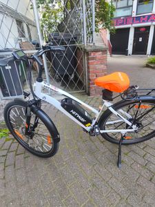 HITWAY E Bike, City E-Bike & E-Hollandrad,36V/13Ah 468 Wh,28 Zoll,MTB,7 Gang, 25km/h, Heckmotor, Kettenschaltung, LCD Display, E-Citybike Damen Herren Kunden-Foto 4