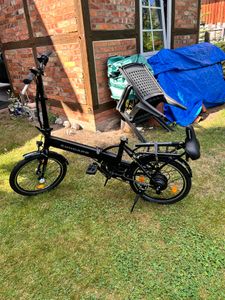 Zündapp Z101 20 Zoll Elektro Klapprad für Erwachsene 150 - 180 cm 6 Gang E Klappfahrrad E Bike Faltrad Pedelec StVZO hellgrün Kunden-Foto 2