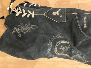 Pantaloni corti in pelle tradizionali da uomo PAULGOS - HK5 - vera pelle - disponibili in 3 colori - taglia 44 - 60 Foto del cliente 1