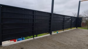 PVC-Balkonsichtschutz Anthrazit 90 x 600 cm Kunden-Foto 1