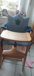 Sitzkissen Sitzverkleinerer rosa kariert Krone für Herlag Treppenhochstuhl Kunden-Foto 1