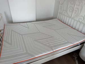 Topper 90x200x7.5cm Matratzentopper Gel-Memory-Schaum 7-Zonen-Kaltschaum H3&H4 Matratzenauflage Für Boxspringbett,Schlafsofa atmungsaktiv Anti-Rutsch Kunden-Foto 1