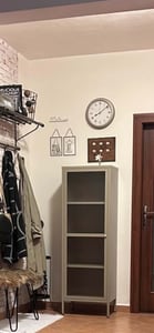 Vitrinekast 'Säkylä' met 2 deuren, staal, 180 x 80 x 35 cm, zwart Klantenfoto 1