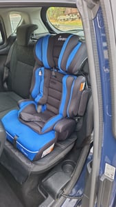 KIDUKU® Autostoel 9-36 kg (1-12 jaar) – Kinderzitje ECE R129/03, Groep 1/2/3 Autokinderstoel Kinderautostoel (Noir/Blauw) Klantenfoto 1