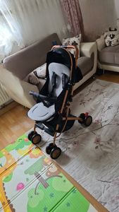 Buggy Kinderwagen zusammenklappbar verstellbare Rückenlehne 0-3 Jahre mit Regenschutz Rosa Kunden-Foto 1