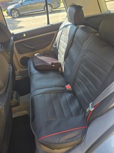 11ks Elegantní potahy autosedaček s 5 sedadly Kompletní sada koženka - červená Fotografie od zákazníka č. 1