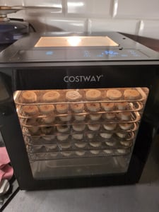Dehydrátor COSTWAY 850W s 10 nerezovými zásobníky, 10 přednastavenými programy, 48hodinovým časovačem a teplotou 30-75 ℃, dehydrátor potravin Fotografie od zákazníka č. 1