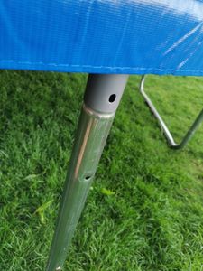 KINETIC SPORTS Trampolin Outdoor SALTO Ø 183/244/305/366/400/430/490 cm - Kindertrampolin Set mit Leiter, Netz, Randpolster, bis zu 160kg Kunden-Foto 2