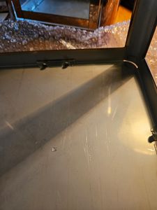 3er Laternen Set Stalllaterne Windlicht Edelstahl Höhe 24/40/53cm Kunden-Foto 4