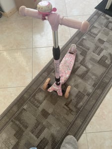 COIL Kinderroller, Dreiradscooter, Tretroller, Dreirad-Balance-Roller, Cityroller, VENTO, ABEC-7-Lager, 3-stufige Lenkradverstellung, LED-Räder, Blau Kunden-Foto 1