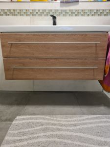 Waschbecken 80 cm Sky | Keramik Einbauwaschbecken Gäste-WC Aufsatzwaschbecken Kunden-Foto 2