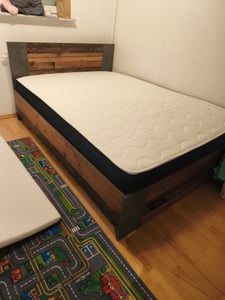 DEWINNER Matratze 160 x 200 cm, Matratze aus Memory-Schaum mit hoher Dichte, mittlere Härte, Dicke 25 cm, hypoallergen, isolierter Schlaf, 7 Zonen Kunden-Foto 7