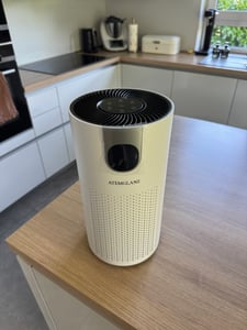 Atemglanz Allergiker Pura Luftreiniger {Auto, PM2.5} HEPA + Aktivkohle gegen Pollen, Staub, Gerüche, 18 dB, bis 80 m², 250 m³/h Kunden-Foto 1