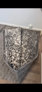 Tapiso Teppich VALLEY Modern Kurzflor Grau Creme Wohnzimmer 200 x 300 cm Kunden-Foto 2