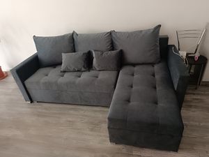 Masseno Ecksofa KOS PIK mit Schlaffunktion L-Form, Sofa mit Bettkasten, Wohnzimmersofa, Couch, Soffa, Bettsofa, Couchgarnitur- Blau, KRONOS 09 Kunden-Foto 18