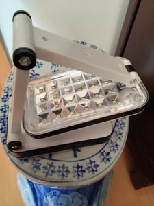 Schreibtischlampe LED Designer SMD Faltbare Tischlampe Schreibtischleuchte 5W Einstellbarer Lichtintensität Dimmbare Lampe Bürolampe Weiß Retoo Kunden-Foto 6