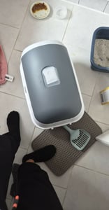 LINUMA® Mintgrün Katzenklo, Katzentoilette, Katzenklo mit Deckel, Katzentoiletten, Katzenklo groß, Katzen Klo, Katzenklo hoher Rand, Katze, Cat Litter Kunden-Foto 1