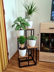 Ruhhy 25997 Bloemenstandaard 71 x 34,5 x 34,5 cm, bruin Klantenfoto 1