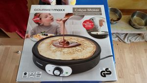 GOURMETmaxx Crepe Maker 1200W inkl. Teig-Verteiler & Crêpe-Wender Pfannkuchen Maker Kunden-Foto 1