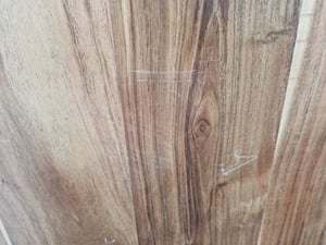 Möbel Tischplatte 140x60x2,5cm Rechteckig Massivholz Akazie Baumkante - Tischplatten 370625 Kunden-Foto 1