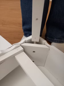 FCH Schminktisch-Set mit Spiegel mit 4 Schubladen und Hocker, weiß Kunden-Foto 3