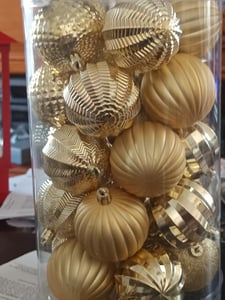 Vilde | Weihnachtsbaumkugeln - Gold - 100 Stück - Weihnachtsbaumschmuck - Christbaumkugeln Kunden-Foto 1