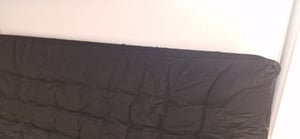 Futonmatratze für Klappsofa-Betten - 1 Zone - Härtegrad 1 - 135 x 190 cm - Stärke 10 cm - Schwarz - MODULO Kunden-Foto 2