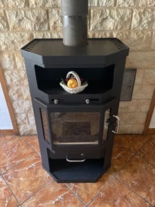Kaminofen Victoria Taro, schwarz, dauerbrandfähig – 9,04 kW Kunden-Foto 3