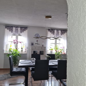 LED Pendelleuchten, Esstisch Pendellampe, Stufenlos Dimmbare Deckenleuchte, 100 cm Höhenverstellbare Hängeleuchte mit Fernbedienung, Esszimmer Hängelampe, Deckenlampe, Golden Kunden-Foto 1