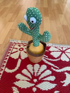 Tanzender Kaktus,Sprechender Kaktus 120 Musik Singender Kaktus Spielzeug nachsprechen Kunden-Foto 3